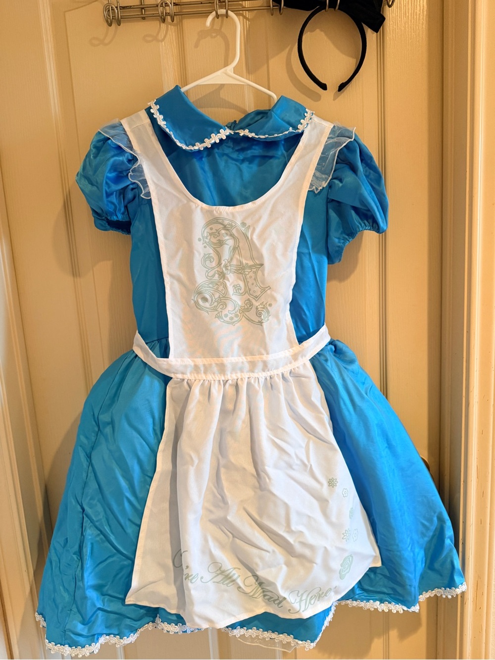 👗 Disney Alice in Wonderland Adult Large Costume w/ Headband Halloween